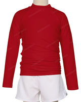 Long Sleeve Zip Back Raglan Rashie