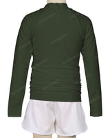 Long Sleeve Zip Back Raglan Rashie