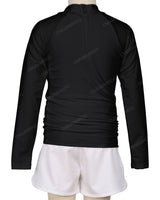 Long Sleeve Zip Back Raglan Rashie