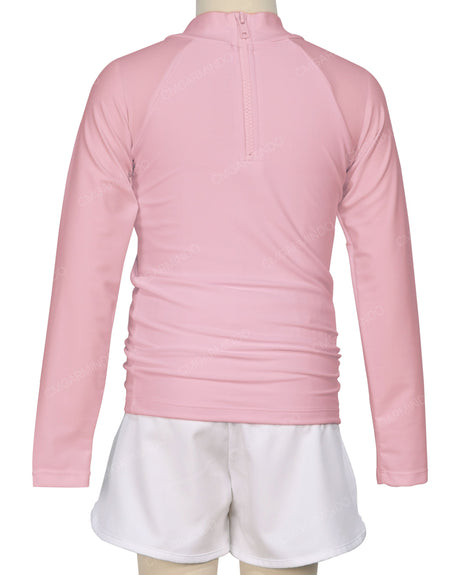 Long Sleeve Zip Back Raglan Rashie