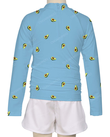 Long Sleeve Zip Back Raglan Rashie
