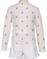 Long Sleeve Zip Back Raglan Rashie