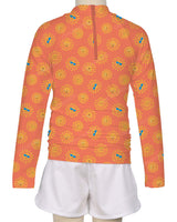 Long Sleeve Zip Back Raglan Rashie