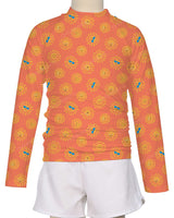 Long Sleeve Zip Back Raglan Rashie