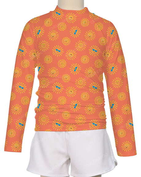 Long Sleeve Zip Back Raglan Rashie