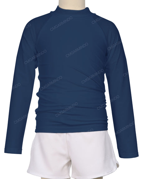 Long Sleeve Zip Back Raglan Rashie