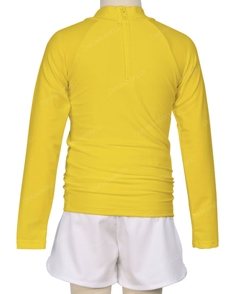 Long Sleeve Zip Back Raglan Rashie