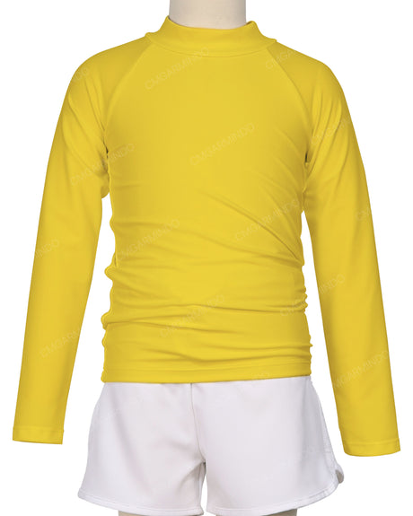 Long Sleeve Zip Back Raglan Rashie