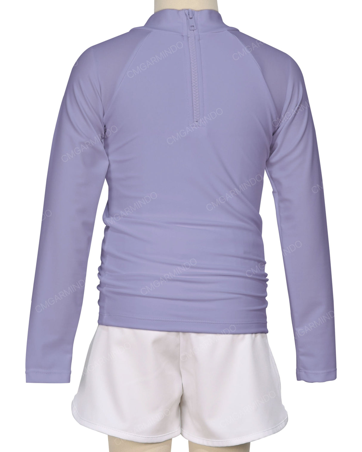 Long Sleeve Zip Back Raglan Rashie