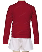 Long Sleeve Zip Back Raglan Rashie