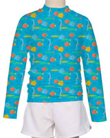 Long Sleeve Zip Back Raglan Rashie