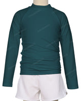 Long Sleeve Zip Back Raglan Rashie