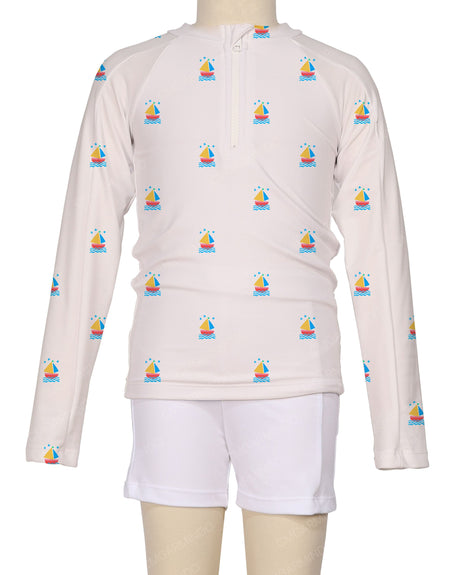 Long Sleeve Panel Raglan Rashie Top