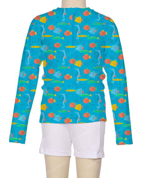 Long Sleeve Panel Raglan Rashie Top