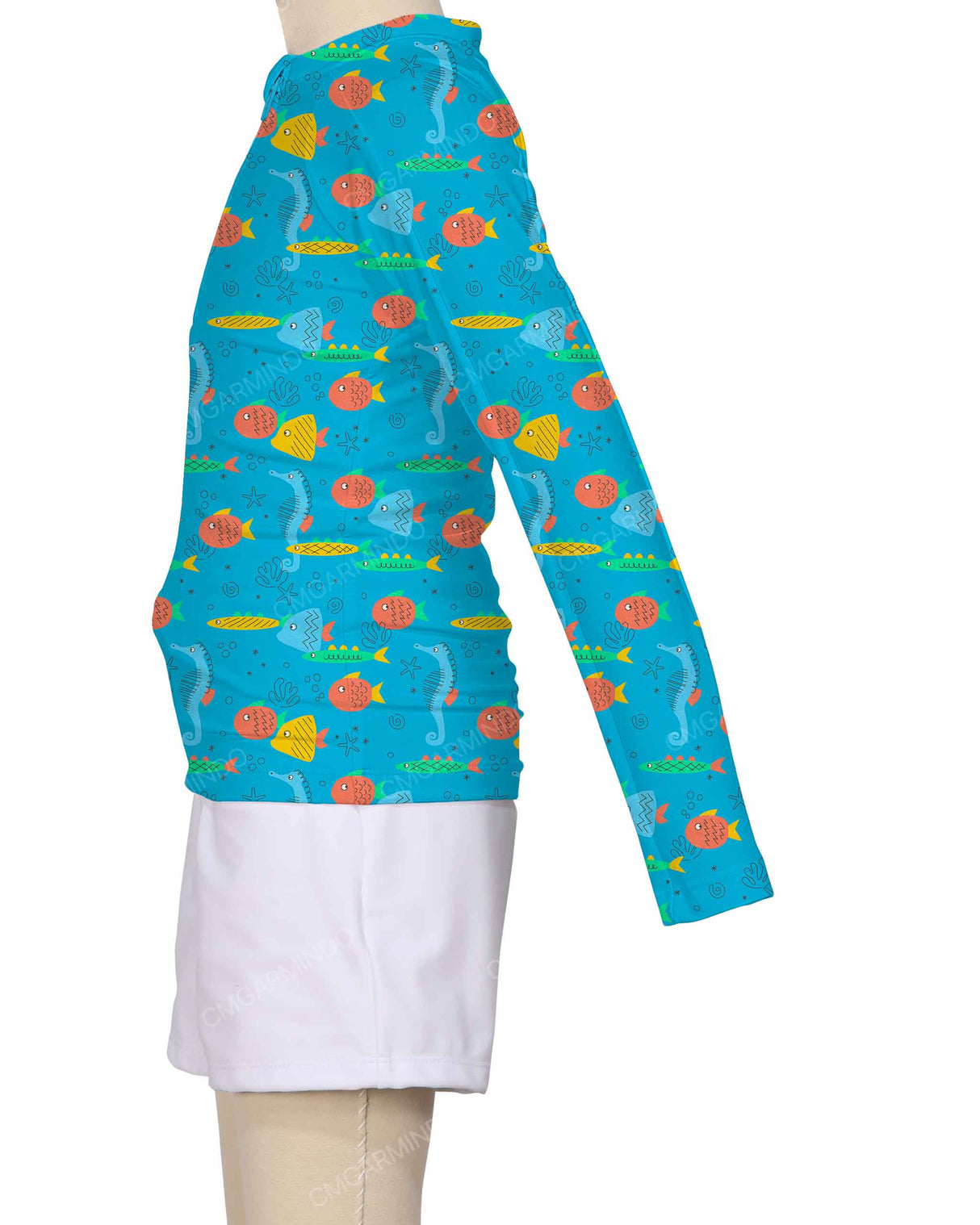 Long Sleeve Panel Raglan Rashie Top