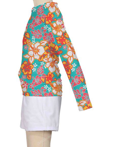 Long Sleeve Panel Raglan Rashie Top
