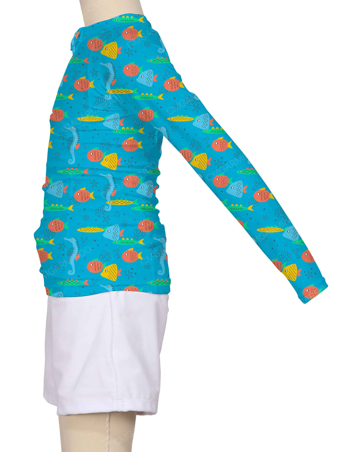 Long Sleeve Side Panel Raglan Rashie