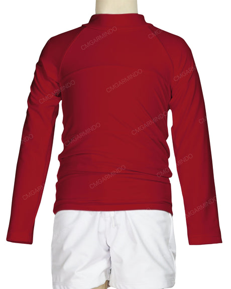 Long Sleeve Chest Panel Raglan Rashie
