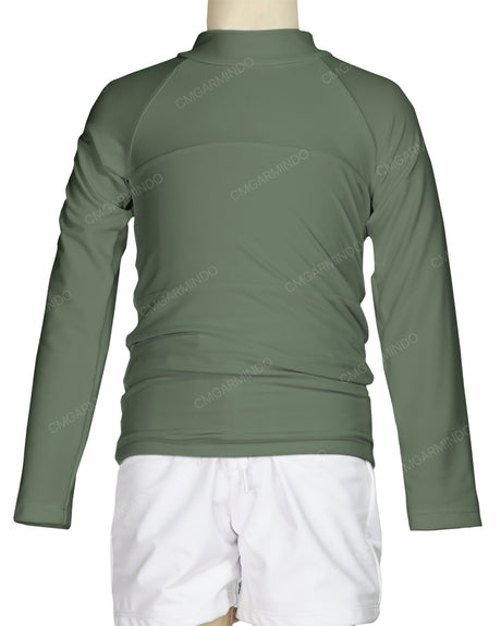 Long Sleeve Chest Panel Raglan Rashie