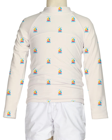 Long Sleeve Chest Panel Raglan Rashie