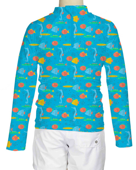 Long Sleeve Chest Panel Raglan Rashie