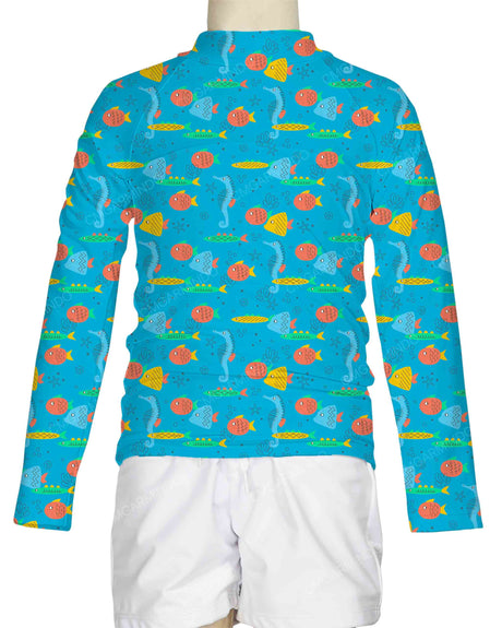 Long Sleeve Chest Panel Raglan Rashie