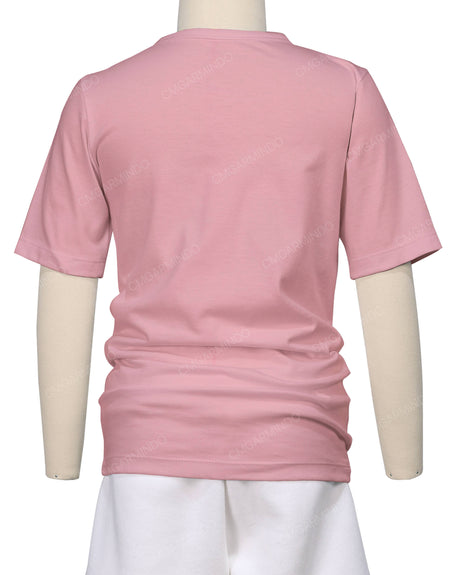Short Sleeve Crew Neck Pyjama Top