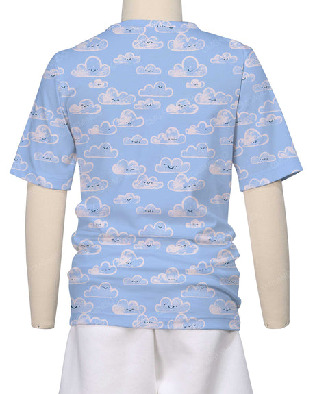Short Sleeve Crew Neck Pyjama Top