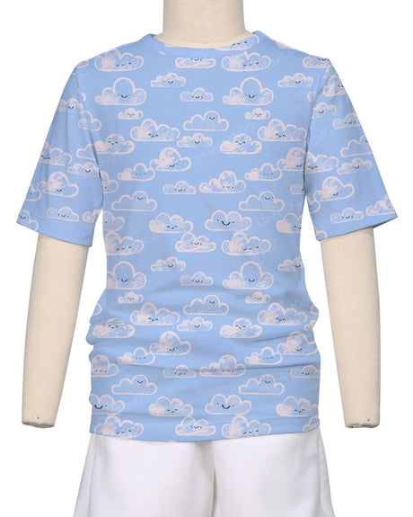 Short Sleeve Crew Neck Pyjama Top