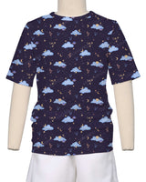 Short Sleeve Crew Neck Pyjama Top