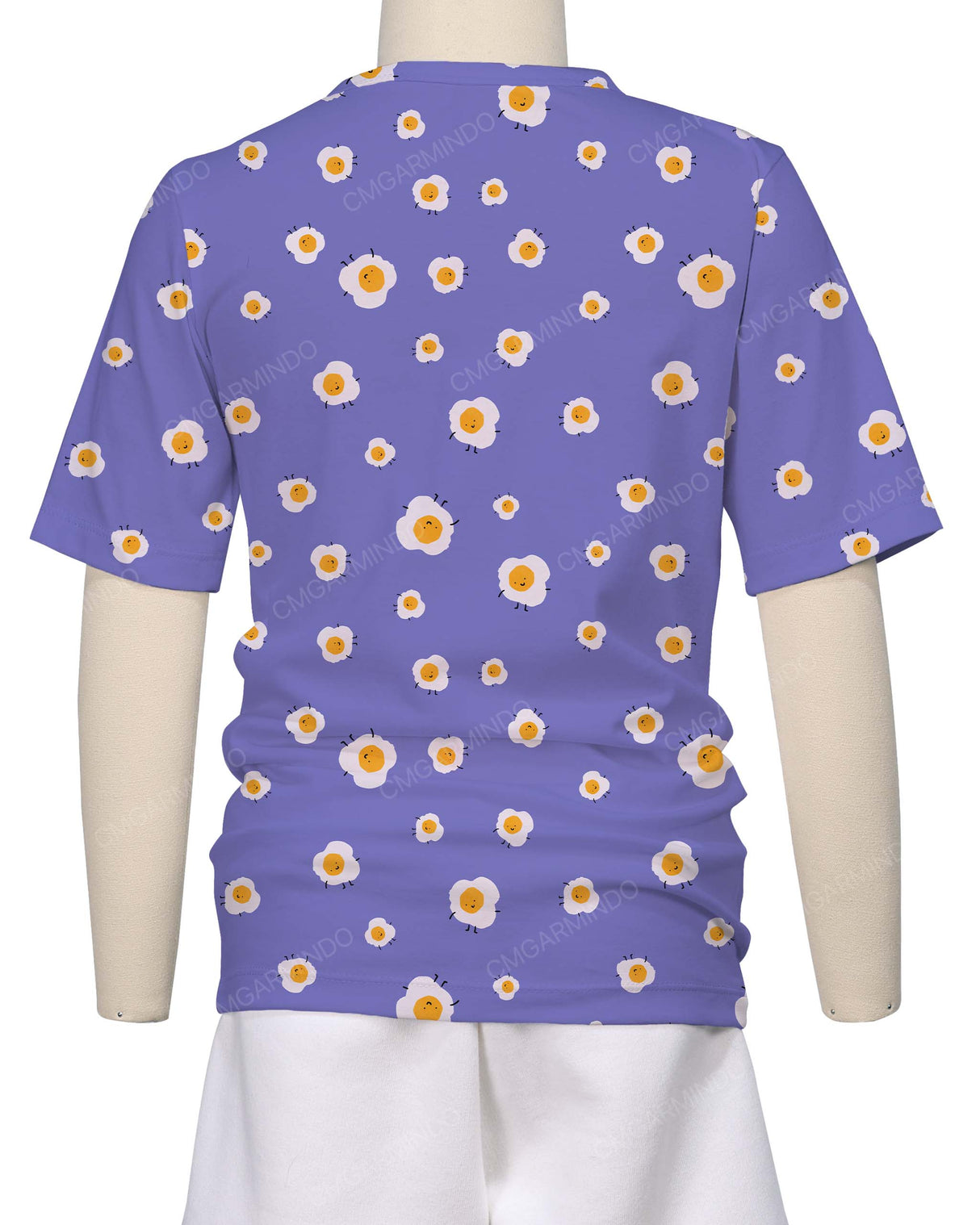 Short Sleeve Crew Neck Pyjama Top