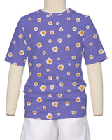 Short Sleeve Crew Neck Pyjama Top