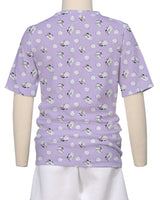 Short Sleeve Crew Neck Pyjama Top