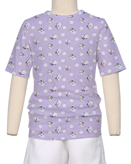 Short Sleeve Crew Neck Pyjama Top