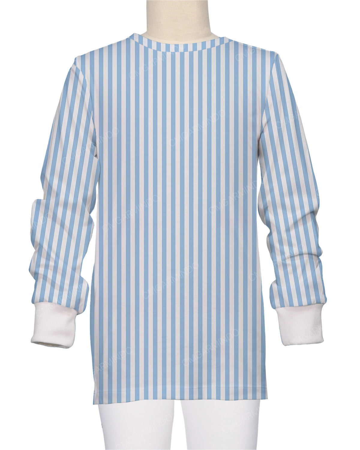 Long Sleeve Crew Neck Pyjama Top