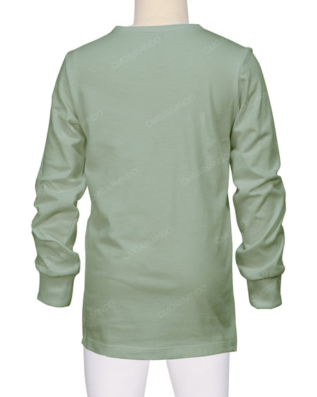 Long Sleeve Crew Neck Pyjama Top