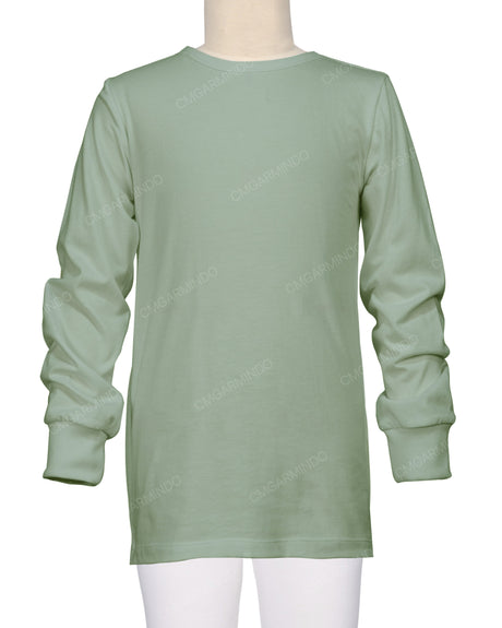 Long Sleeve Crew Neck Pyjama Top
