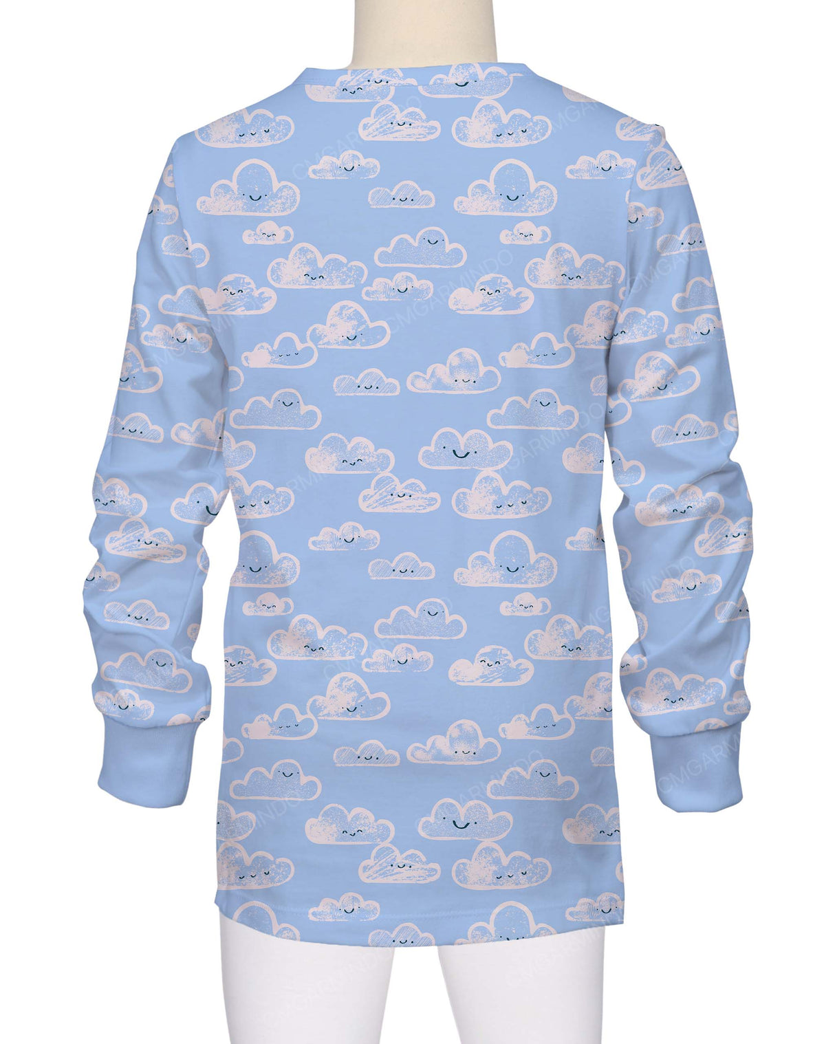 Long Sleeve Crew Neck Pyjama Top