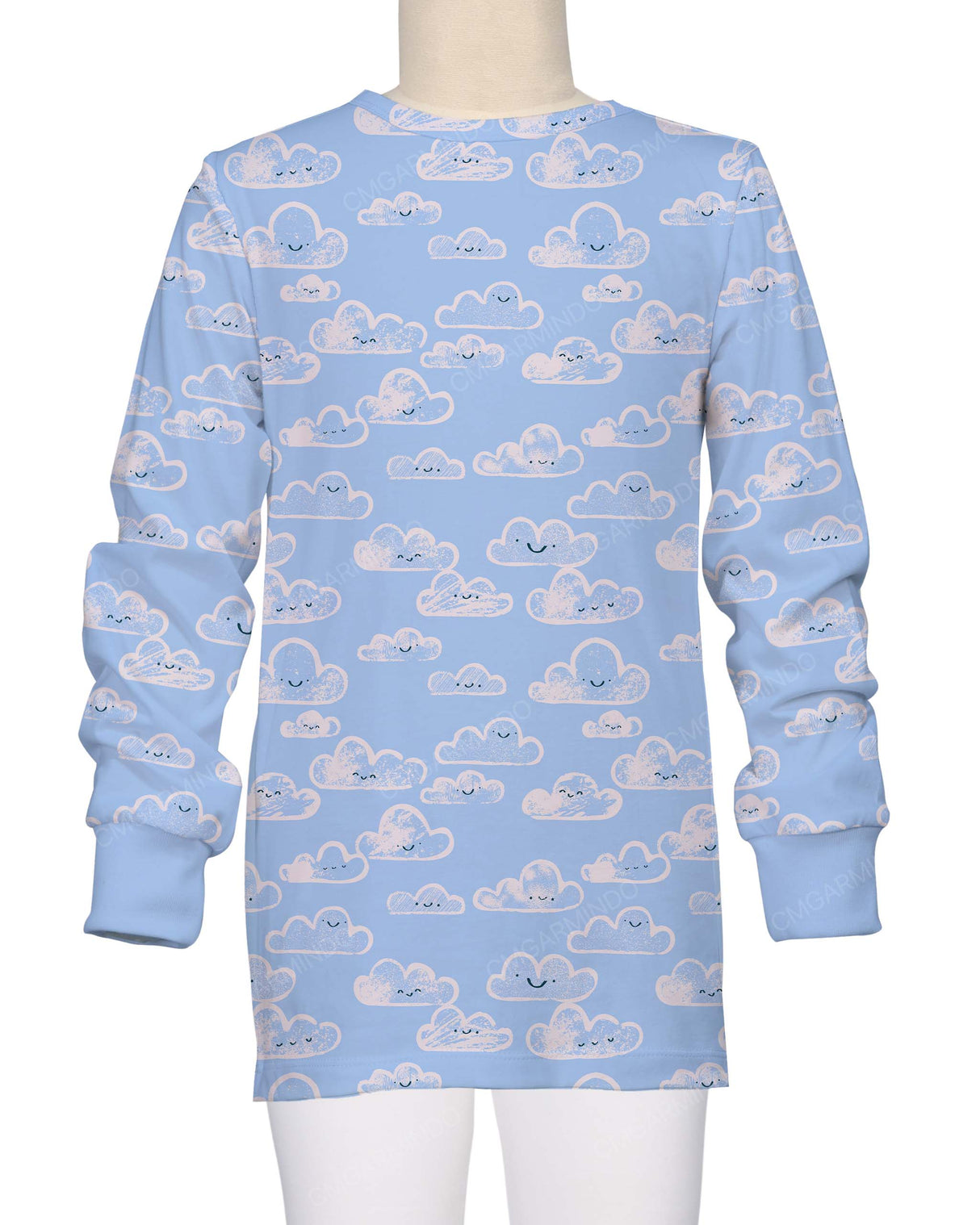 Long Sleeve Crew Neck Pyjama Top