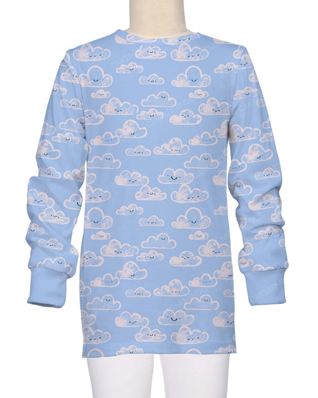 Long Sleeve Crew Neck Pyjama Top