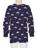 Long Sleeve Crew Neck Pyjama Top