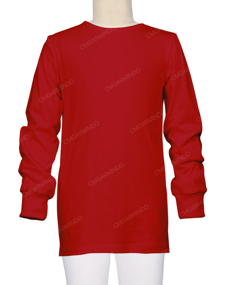 Long Sleeve Crew Neck Pyjama Top