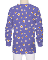 Long Sleeve Crew Neck Pyjama Top