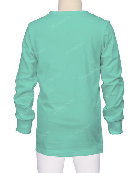 Long Sleeve Crew Neck Pyjama Top