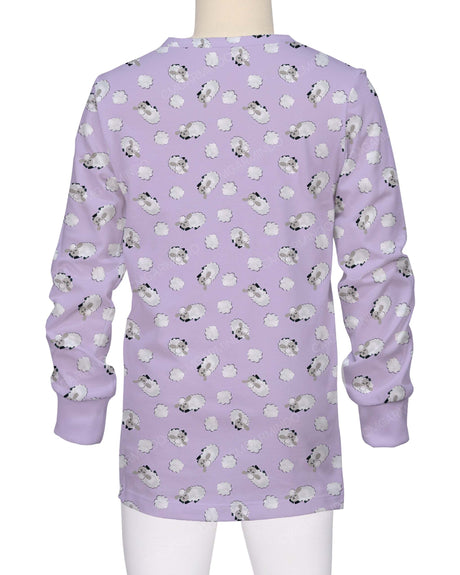 Long Sleeve Crew Neck Pyjama Top