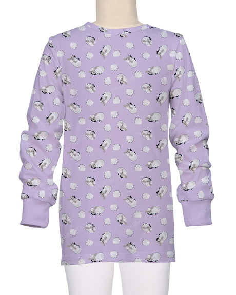 Long Sleeve Crew Neck Pyjama Top