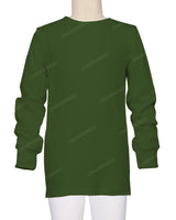 Long Sleeve Crew Neck Pyjama Top
