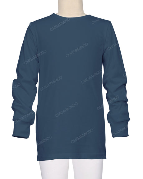 Long Sleeve Crew Neck Pyjama Top