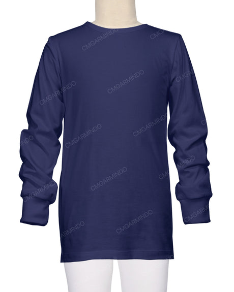 Long Sleeve Crew Neck Pyjama Top