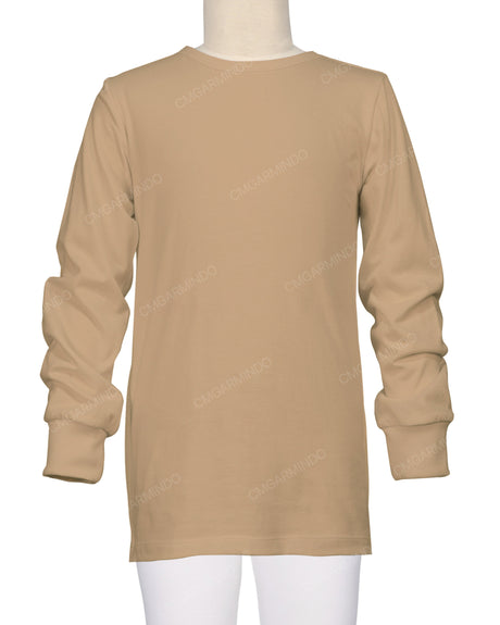 Long Sleeve Crew Neck Pyjama Top